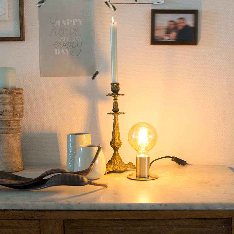 Art Deco tafellamp goud - Facil