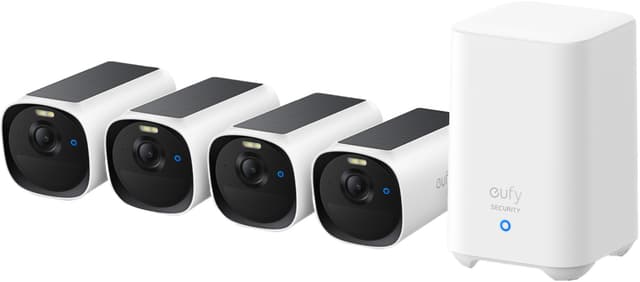 Eufy eufyCam E40 sikkerhedskamera + HomeBase 2 (4-pak)