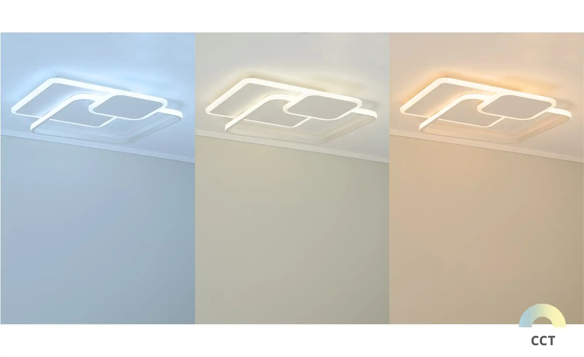 Meisterleuchten LED-Deckenleuchte, weiß, ´Quadrate`