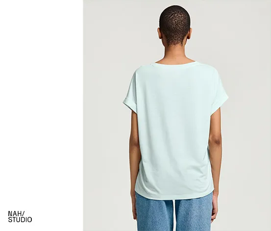 NAH/STUDIO T-Shirt | REFIBRA™, Caribbean Blue