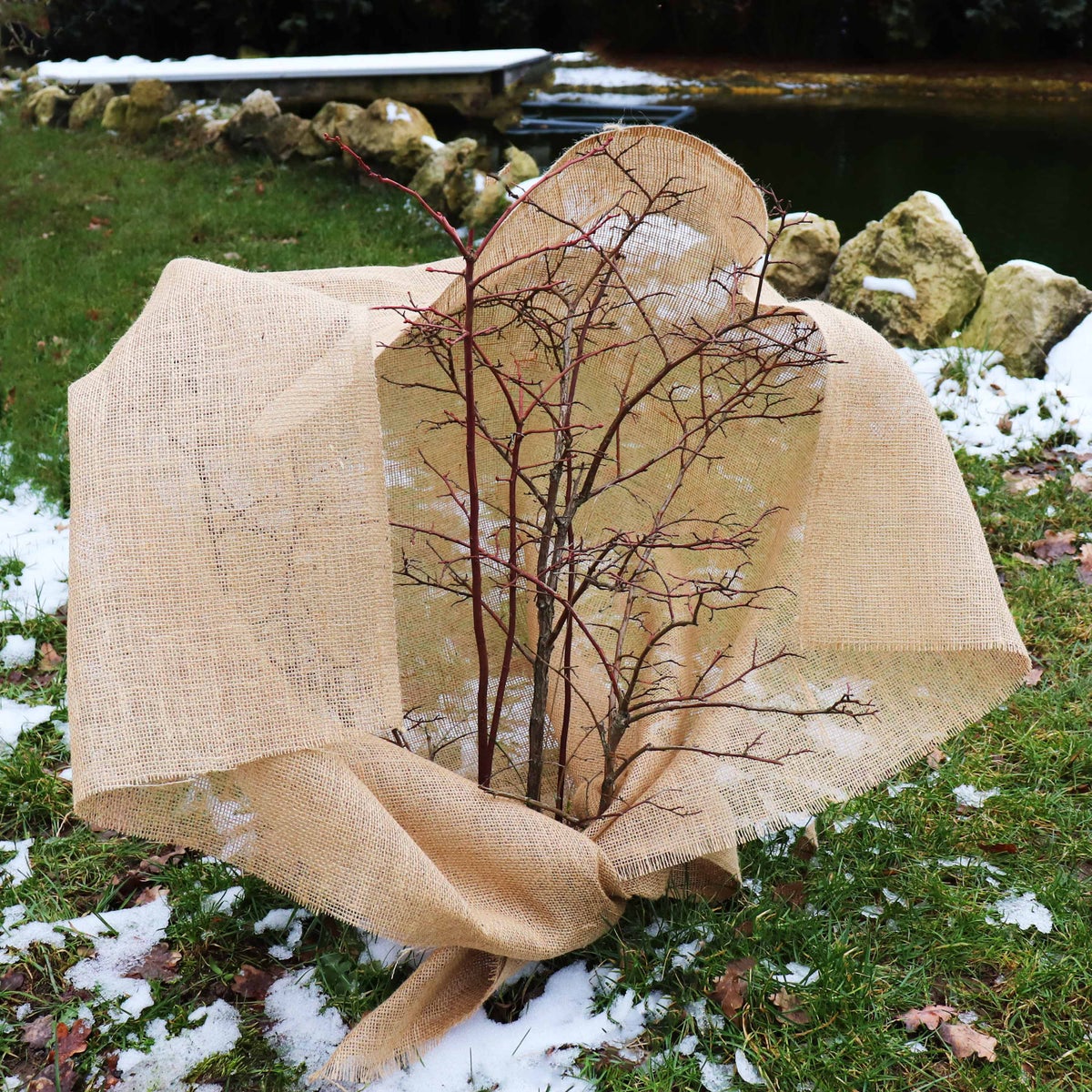 45m x 1m jute stof 215g/m² jute mat tuin jute jute stof jute jute lint
