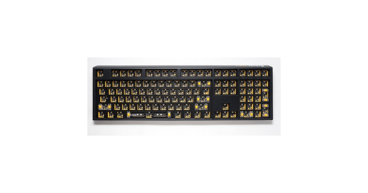 DuckyOne 3 ANSI layout Barebone, toetsenbord  (Zwart/zwart, US lay-out, RGB leds, hot swap, Barebone)