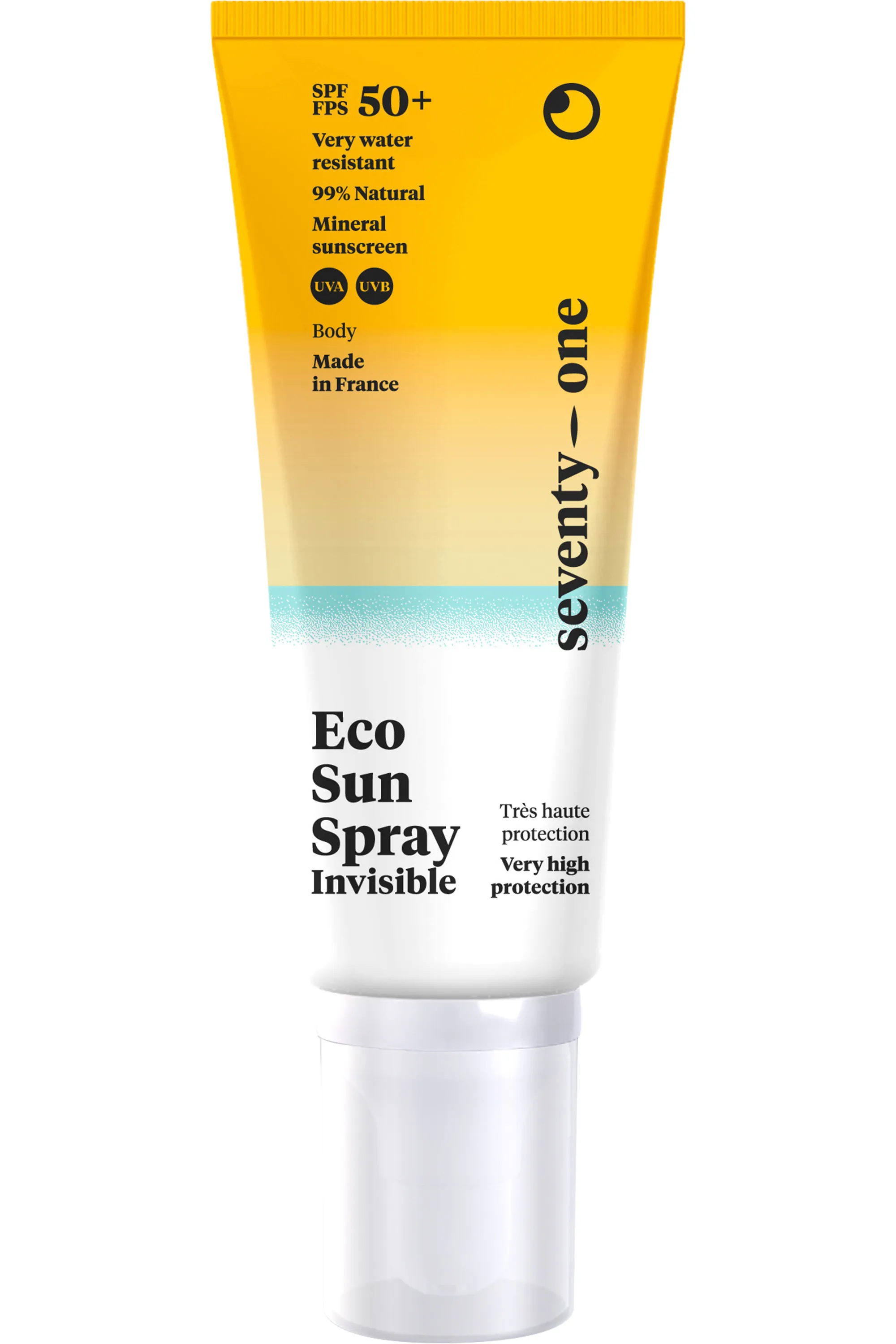 Seventy One Percent Crème solaire visage & corps minérale spray invisible SPF50+-100 ml