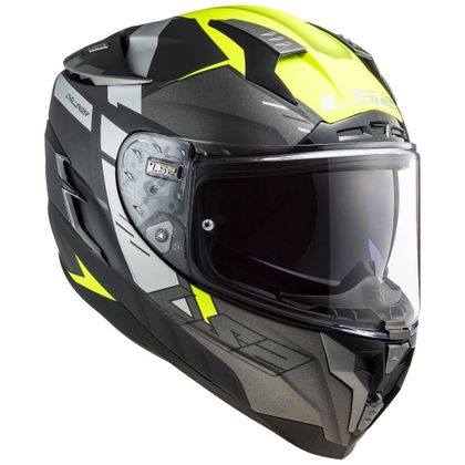 Casque LS2 FF327 CHALLENGER - ALLERT - Gris / Jaune