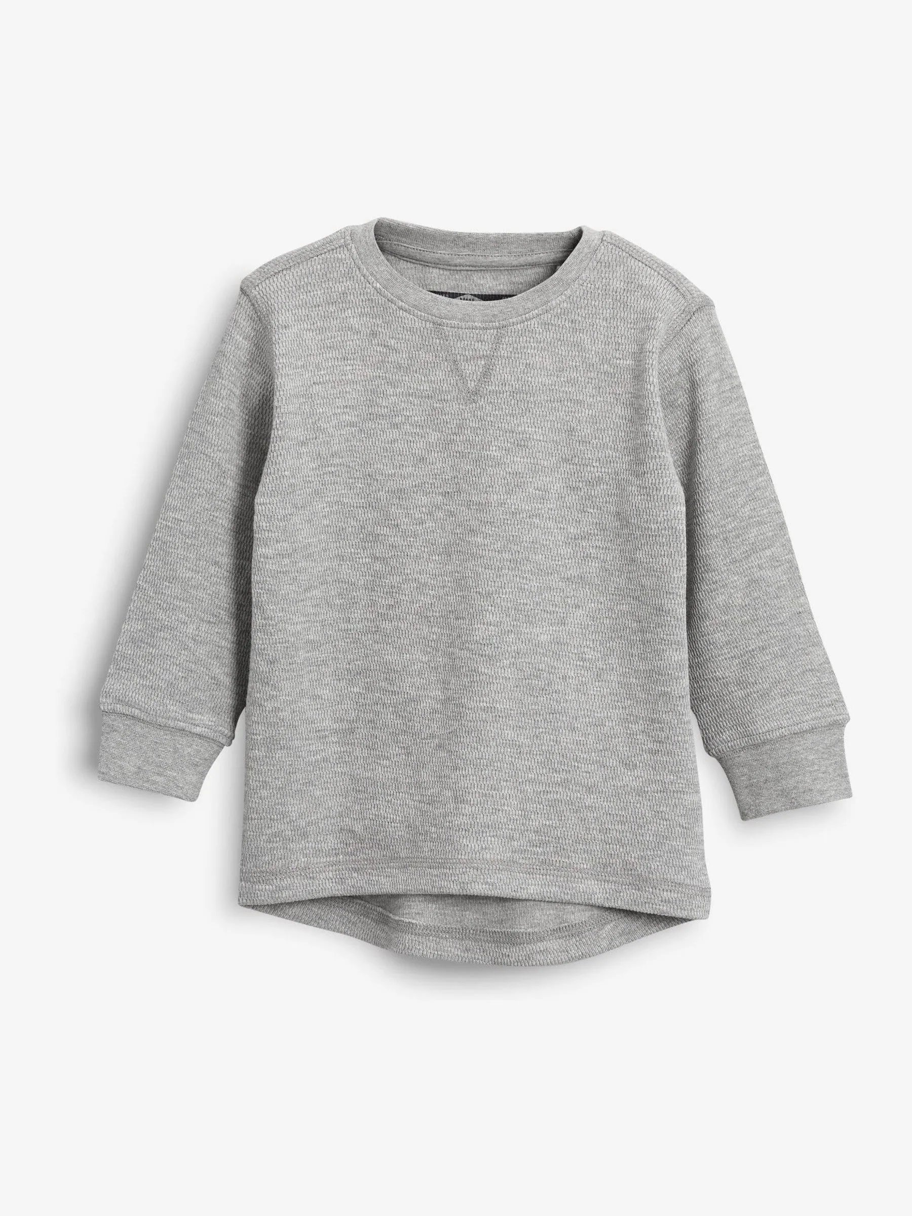 Zwart/wit - Set van 3 T-shirts met lange mouwen en textuur (3mnd-7jr)