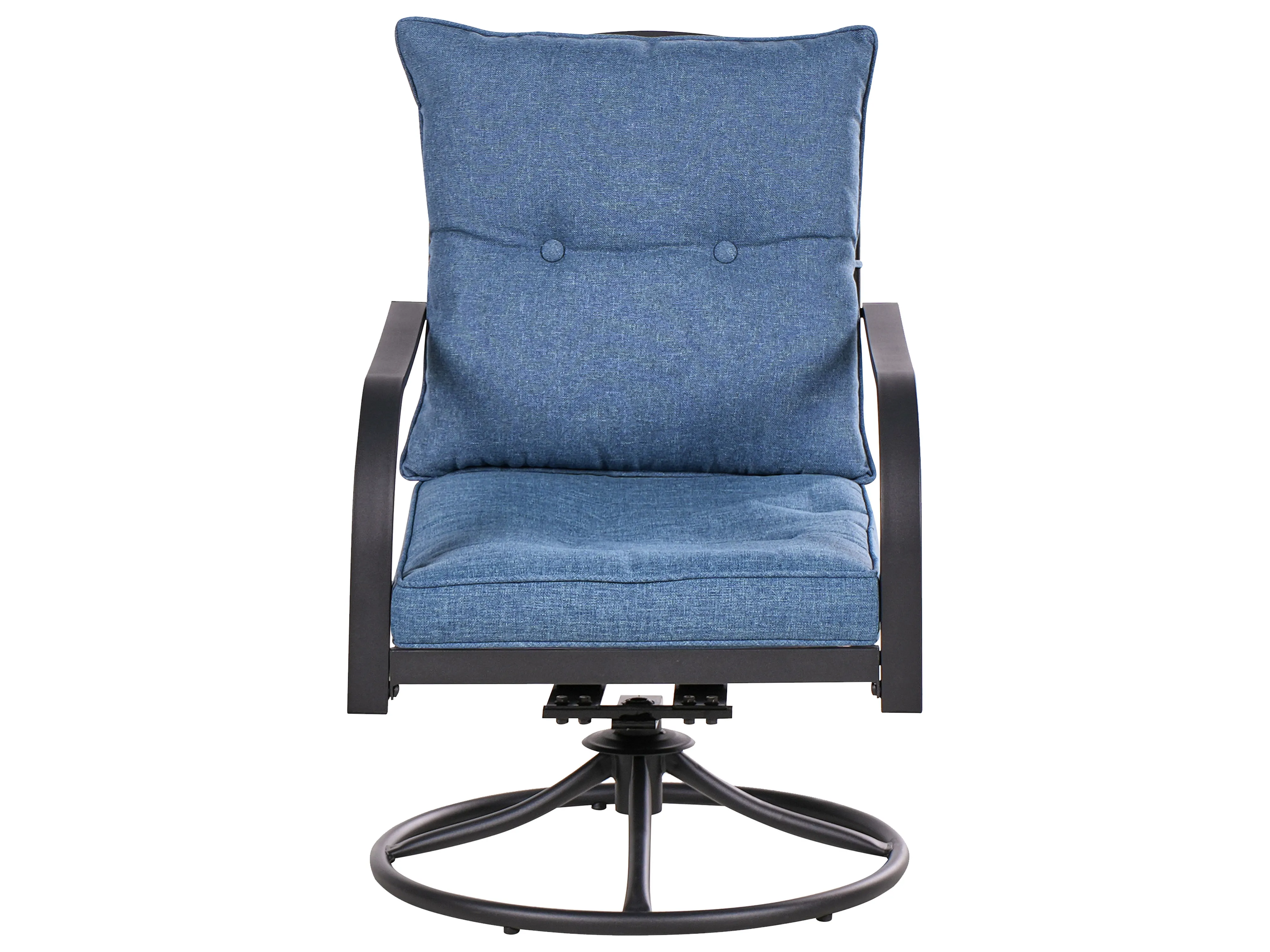 Loungeset met tafel 4-zits MESTRINO Metaal Blauw