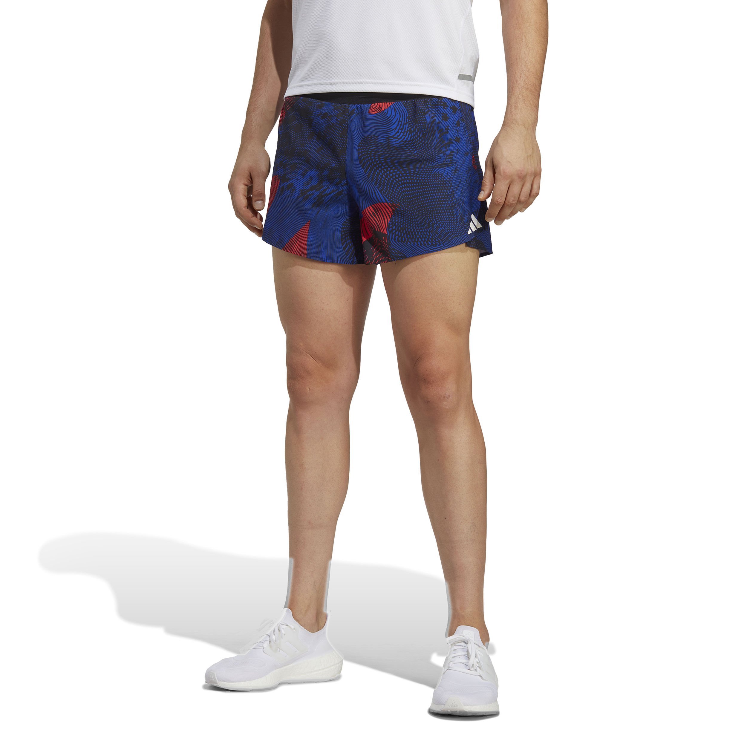 adidas Adizero Split Shorts Hommes - Bleu , Noir