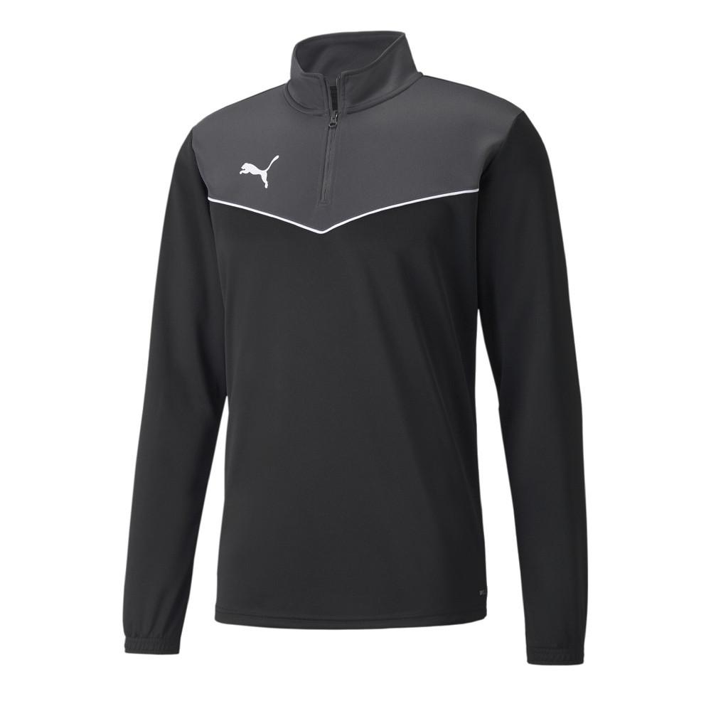 Puma Sweat 1/4 De zip Noir/Gris Homme Puma Indrise