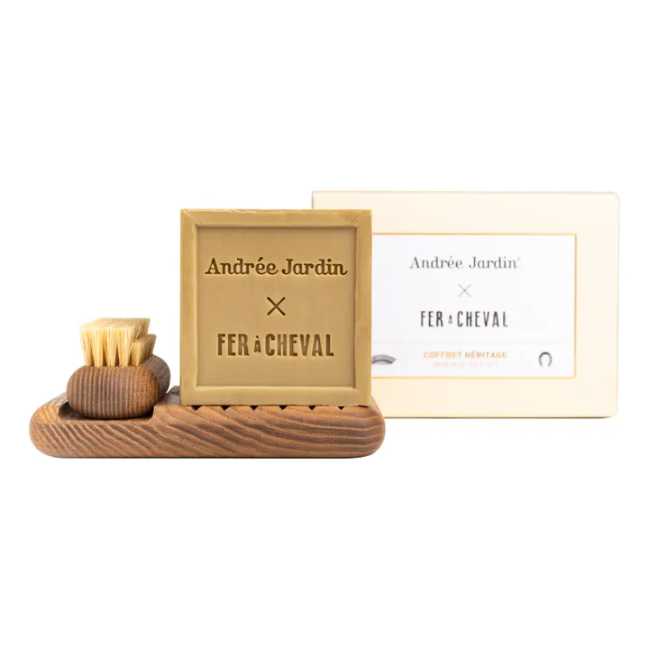 Andrée Jardin Coffret savon et brosse x Fer à Cheval
