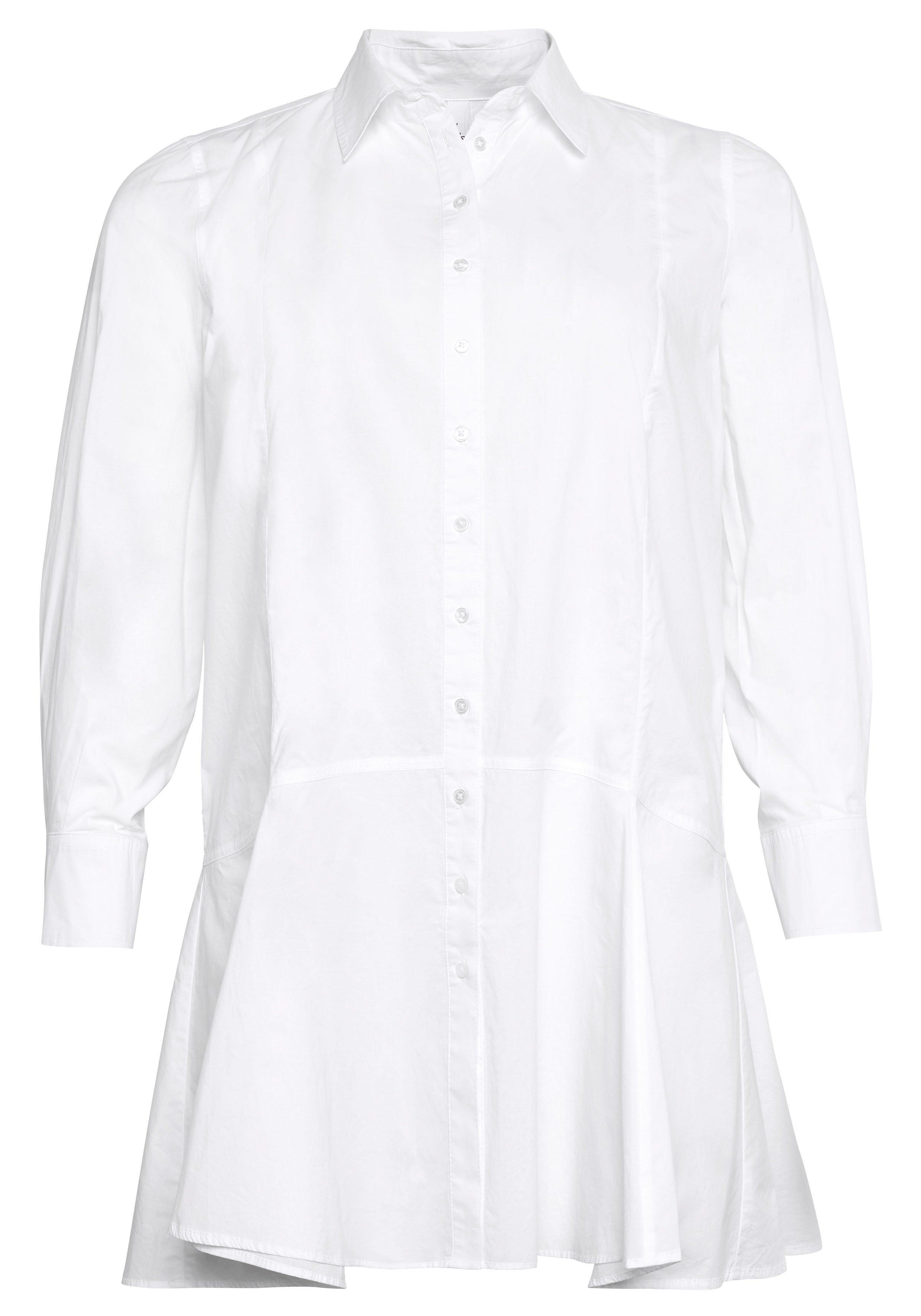 Longbluse mit ausgestelltem Saum