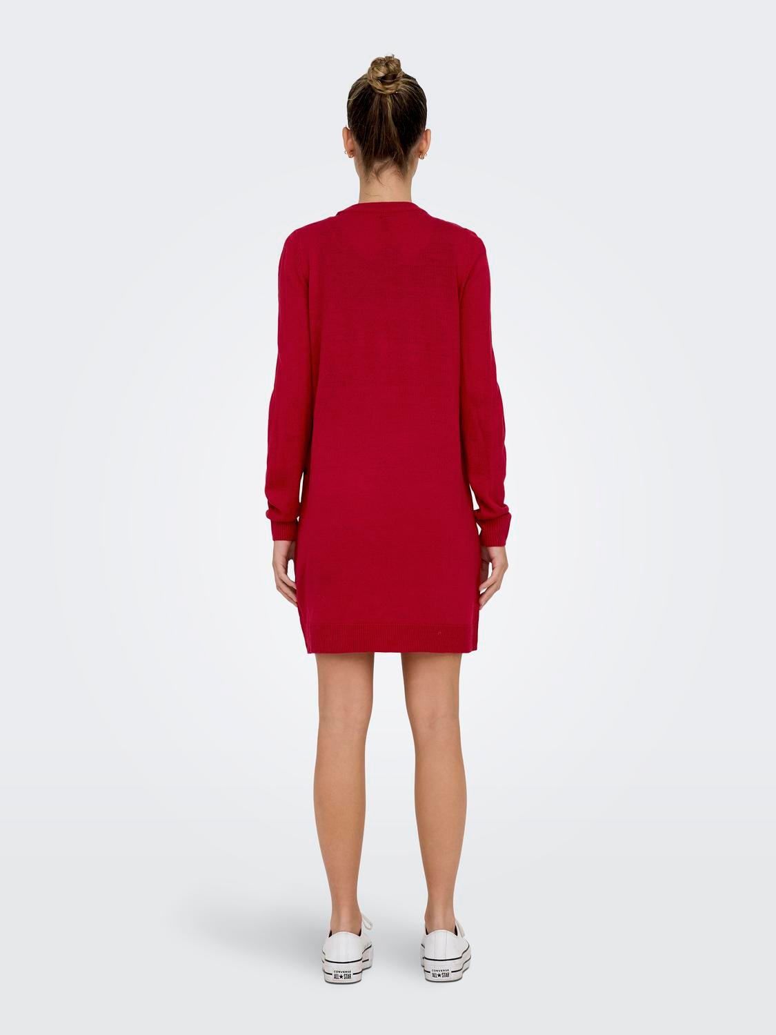 ONLXMAS Midikleid High Risk Red