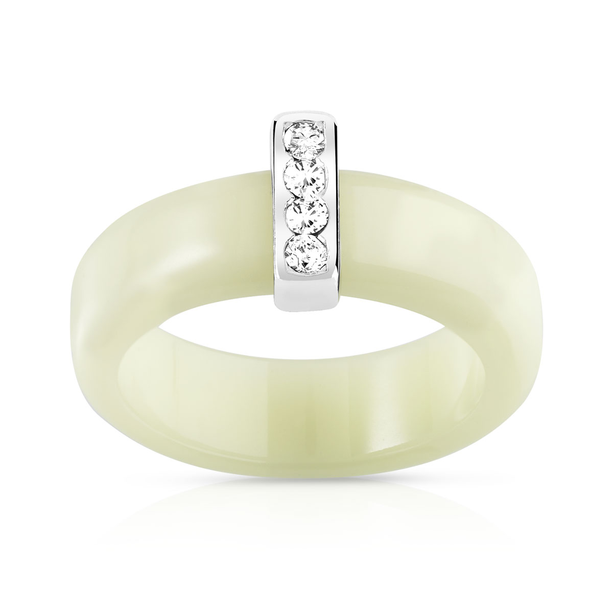 Bague argent 925 résine zirconia