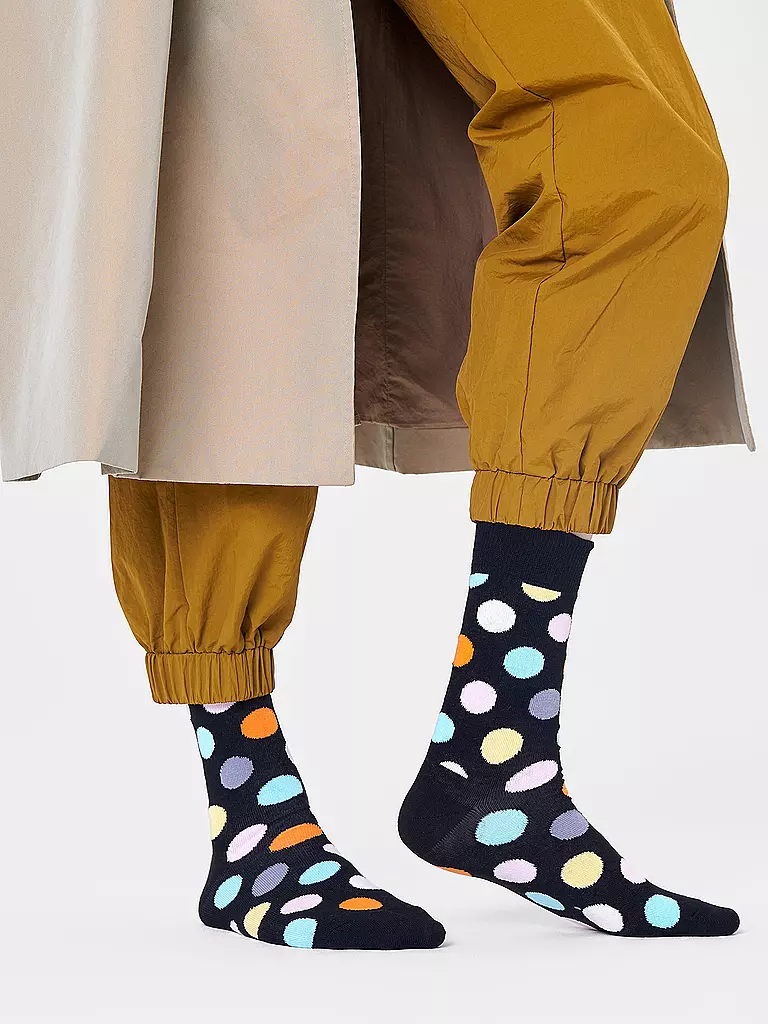 HAPPY SOCKS Damen Socken BIG DOT  36-40 black multi schwarz