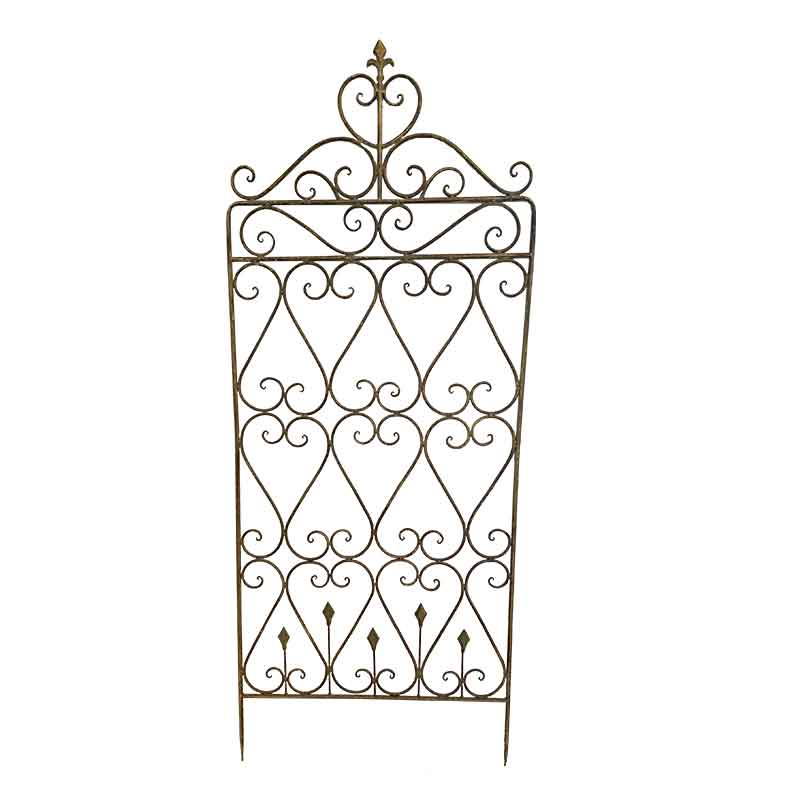 Treillage jardin fer romantique 60x149cm