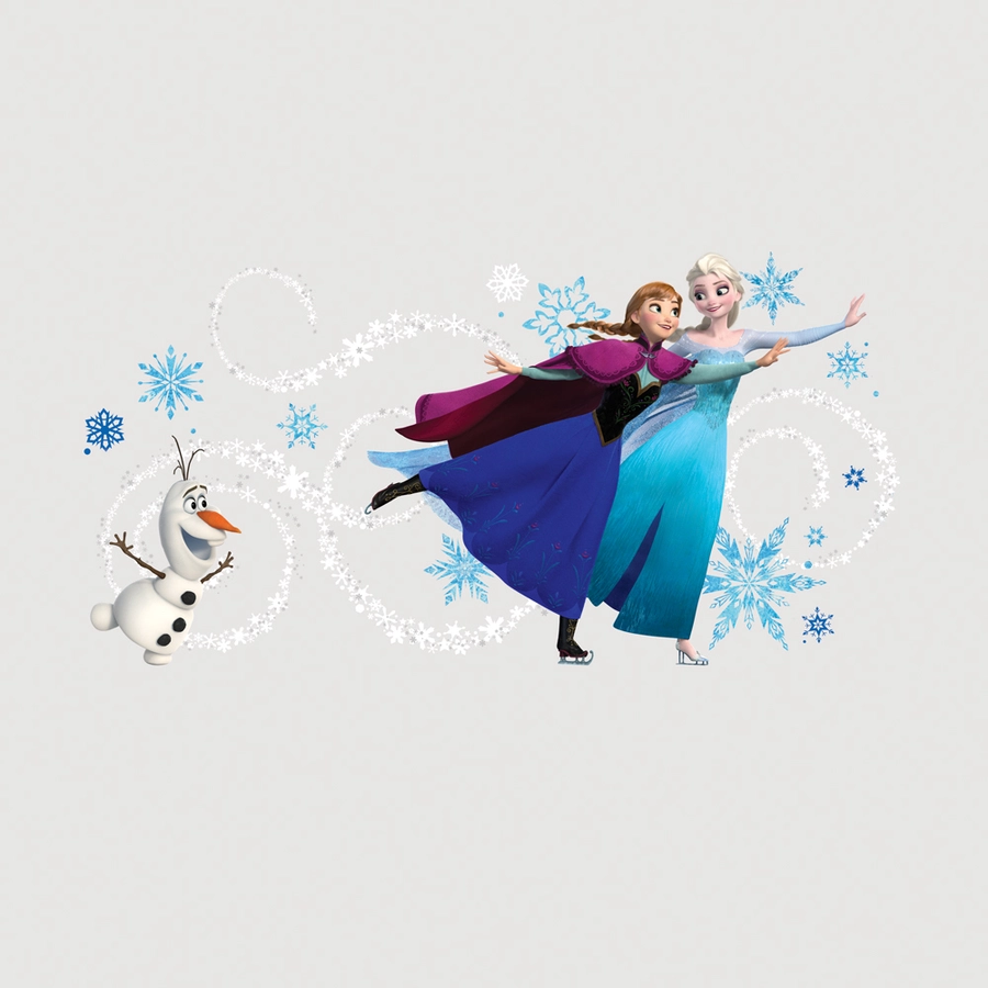 Room Mates  Frozen Anna, Elsa & Olaf personalisierbar Mehrfarbig