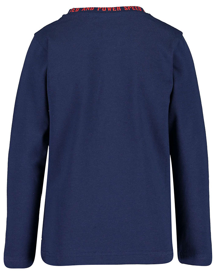 Langarmshirt HIGH SPEED – LET’S RACE in dunkelblau