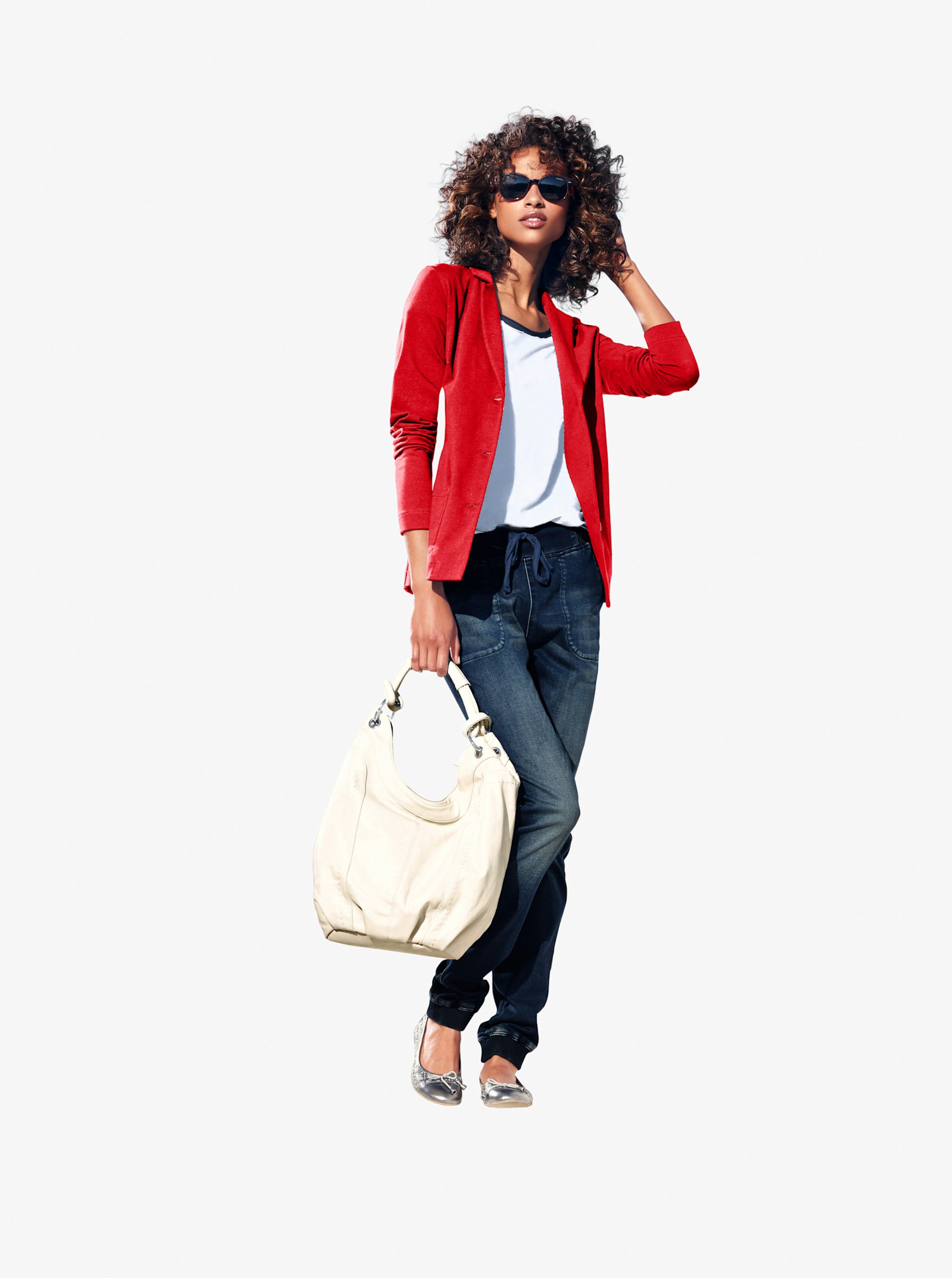 heine Jersey-Blazer in koralle