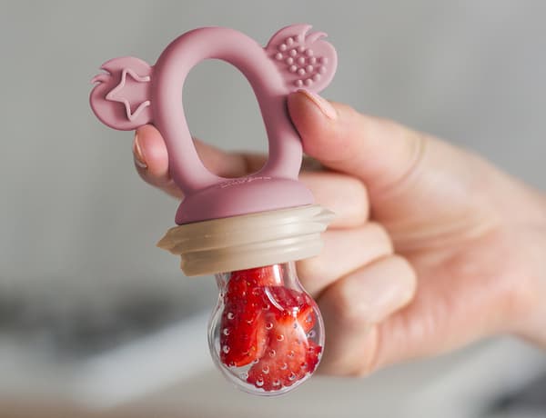 Food Feeder Silikon Dusty Rose & Sand Cherub Baby