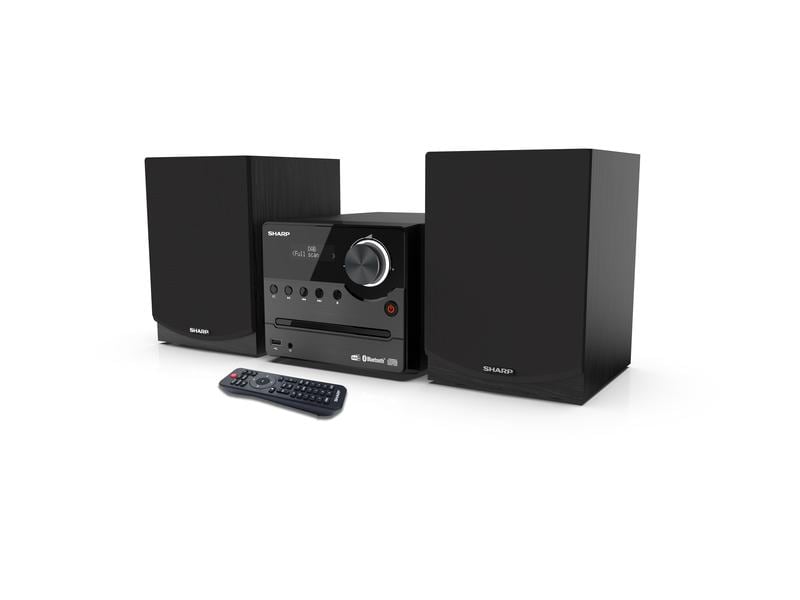 Sharp Micro-HiFi Anlage XL-B517D Schwarz Hi-Fi-Mikroanlage mit DAB -Radio-Tuner und Bluetooth-Konnektivität