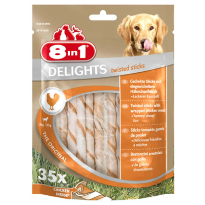 8in1 DELIGHTS twisted sticks 35pcs 190g