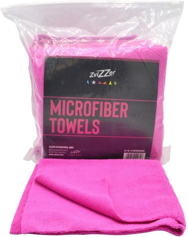 Zvizzer - Microvezel Doek - Roze - Poetsdoek - Inhoud 10 Stuks