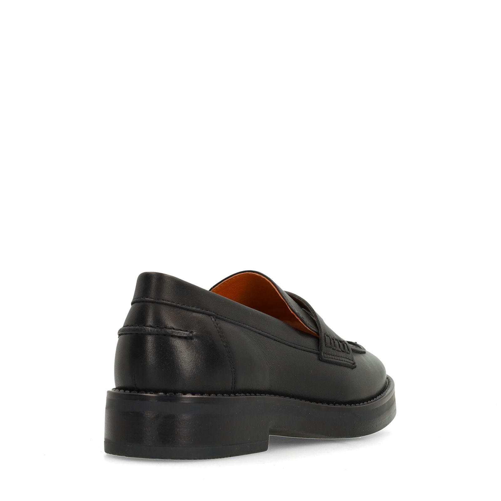 Klassieke zwarte leren loafers