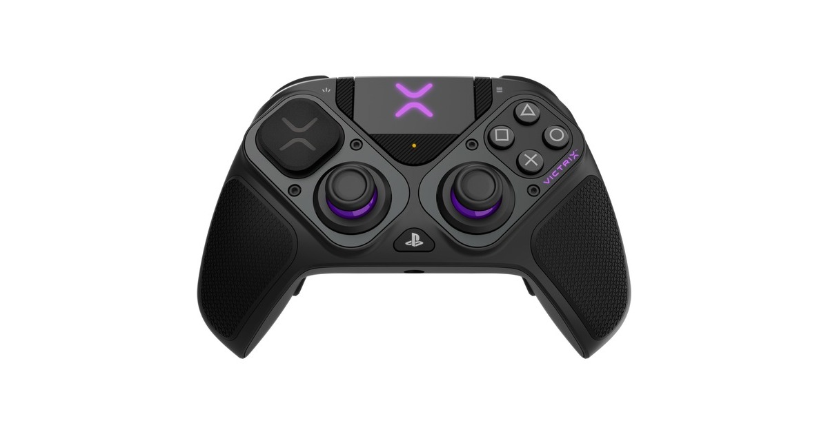 PDPVictrix Pro BFG Wireless Controller  (Zwart/lila, PlayStation 5 | PlayStation 4 | PC)
