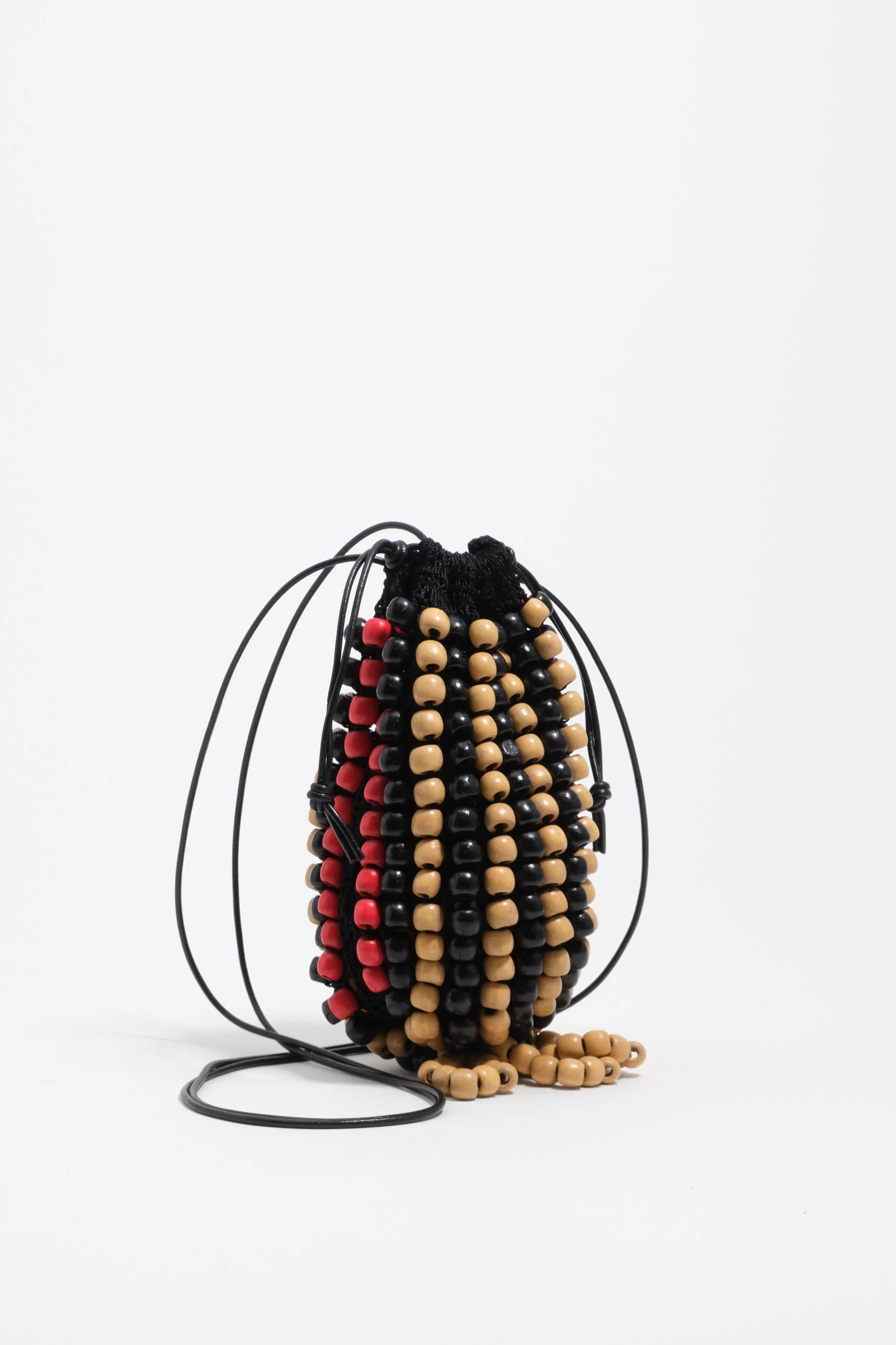 Bolsa mini preta de crochê