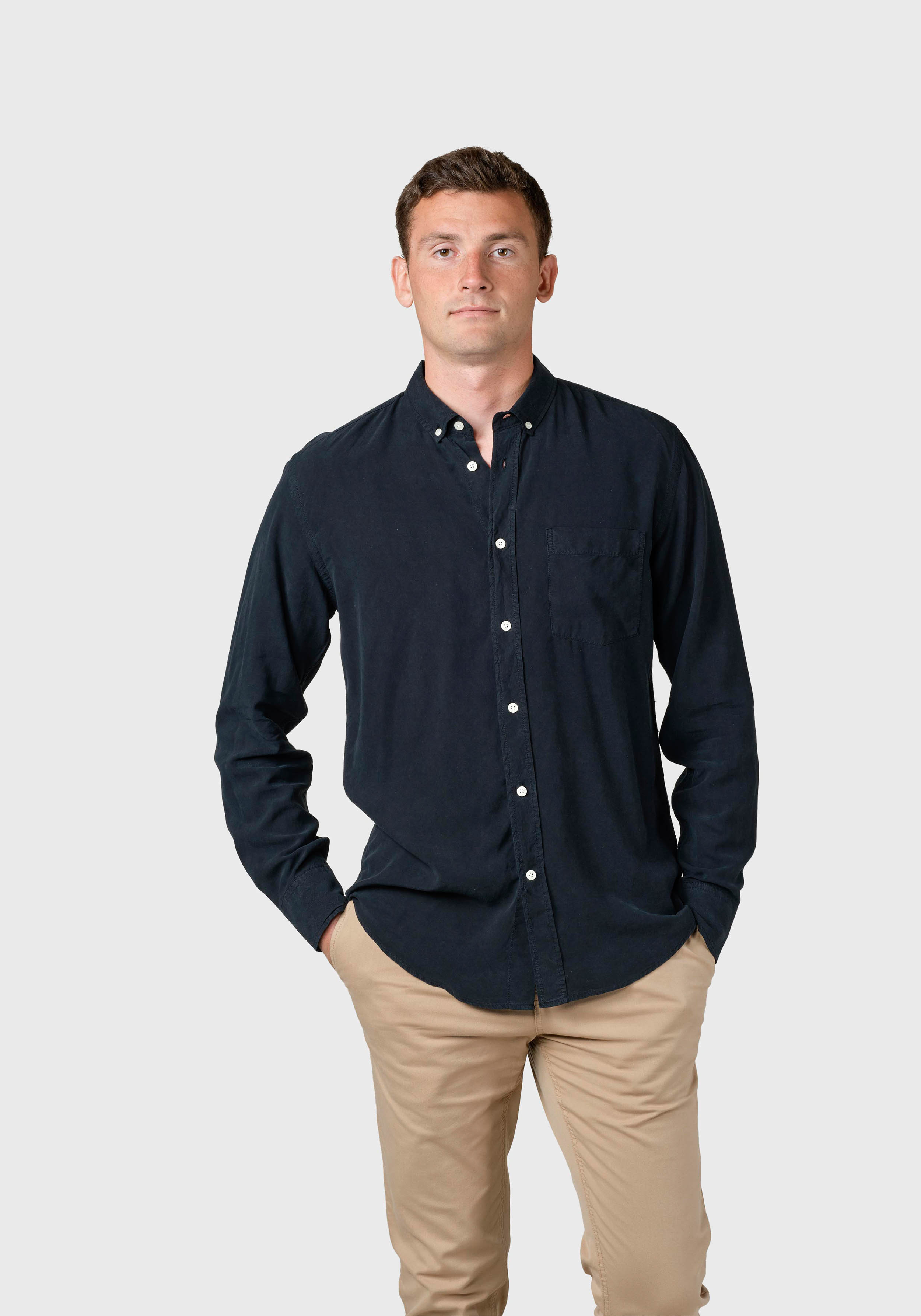 Klitmøller Collective Hemd Justin Shirt Navy