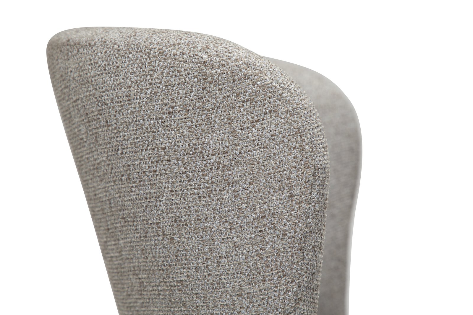 Glam kontorstol Tekstil Bouclé Pebble Earth med sorte ben