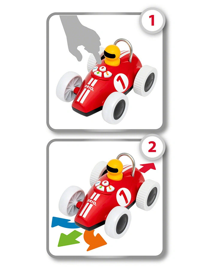 Spielzeug-Auto PLAY&LEARN RENNWAGEN in rot
