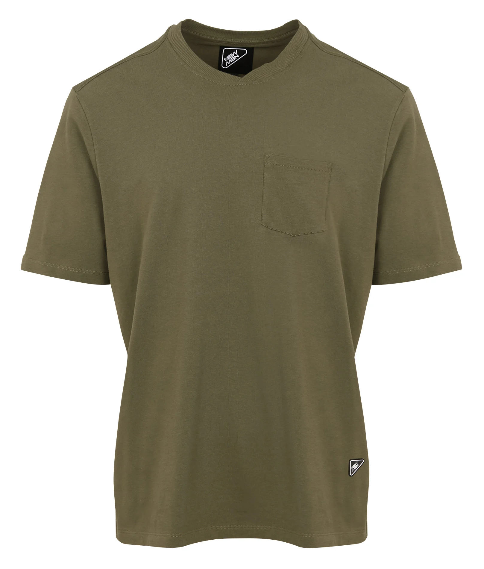 SPOT - Tee-shirt droit col rond en coton biologique | Kaki