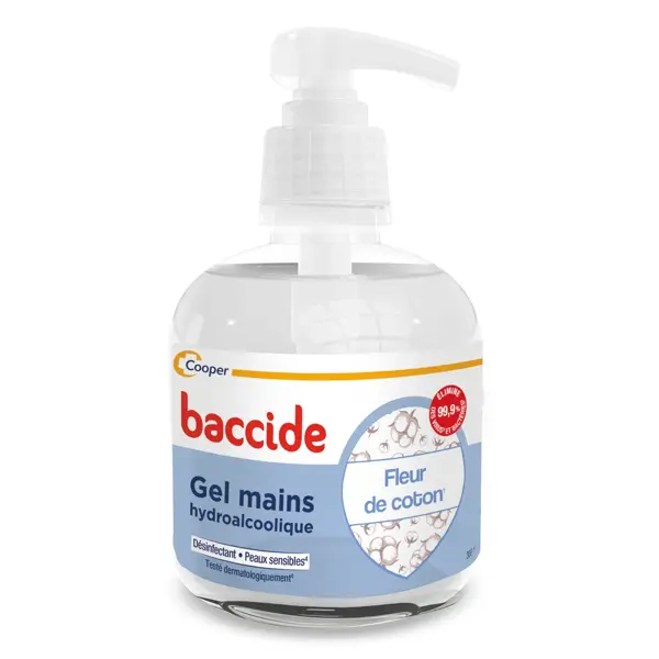 Gel Hidroalcoólico Baccide com Aroma de Flor de Algodão (1) Pele Sensível 300ml