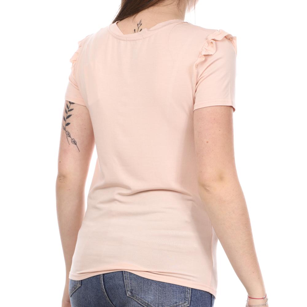 Teddy Smith T-shirt Rose Femme Teddy Smith Tolan