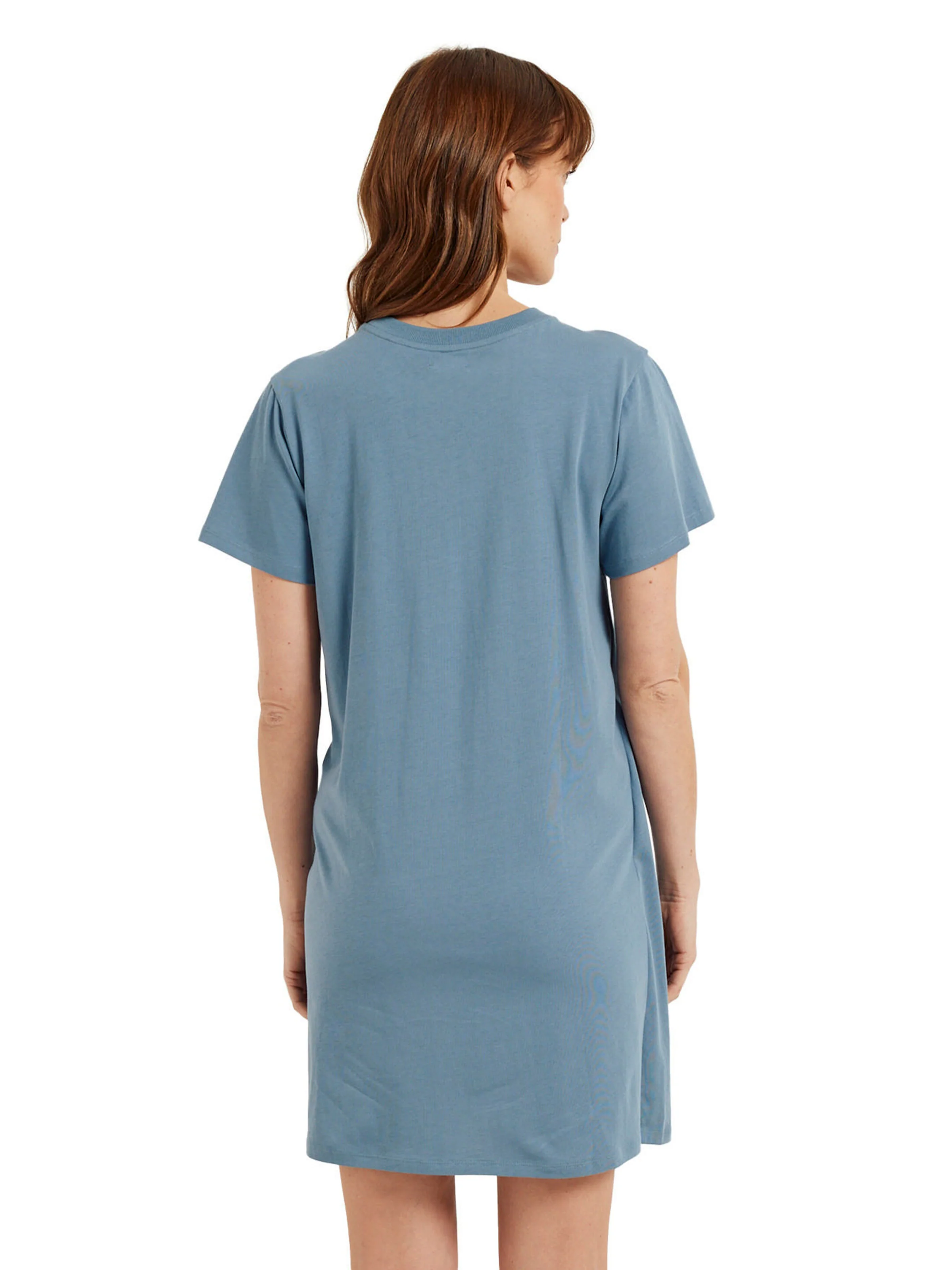 Vertbaudet Bio-Kollektion: Shirtkleid für Schwangerschaft und Stillzeit schieferblau