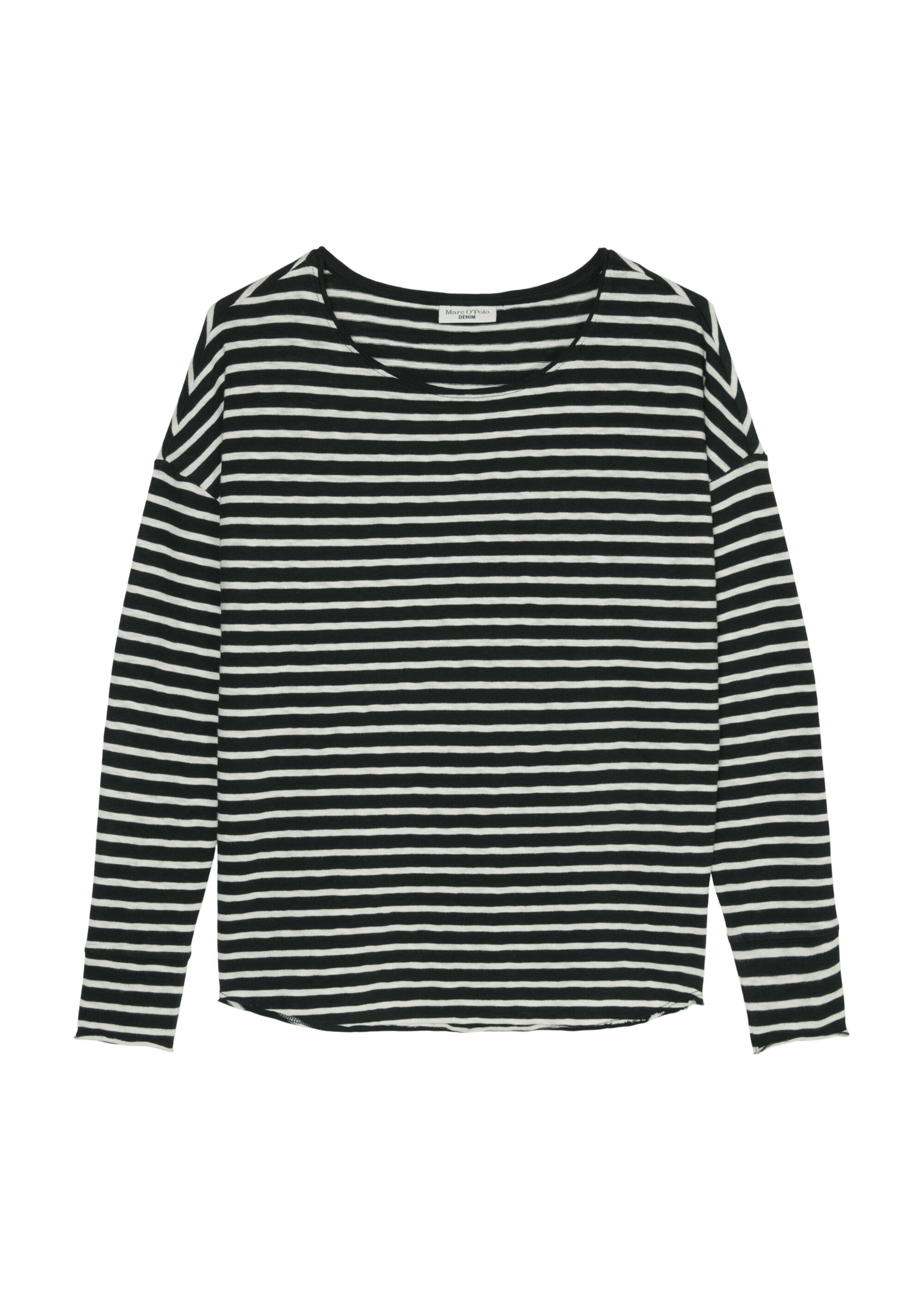 Gestreiftes Longsleeve oversize aus Heavy-Cosy-Slub-Jersey