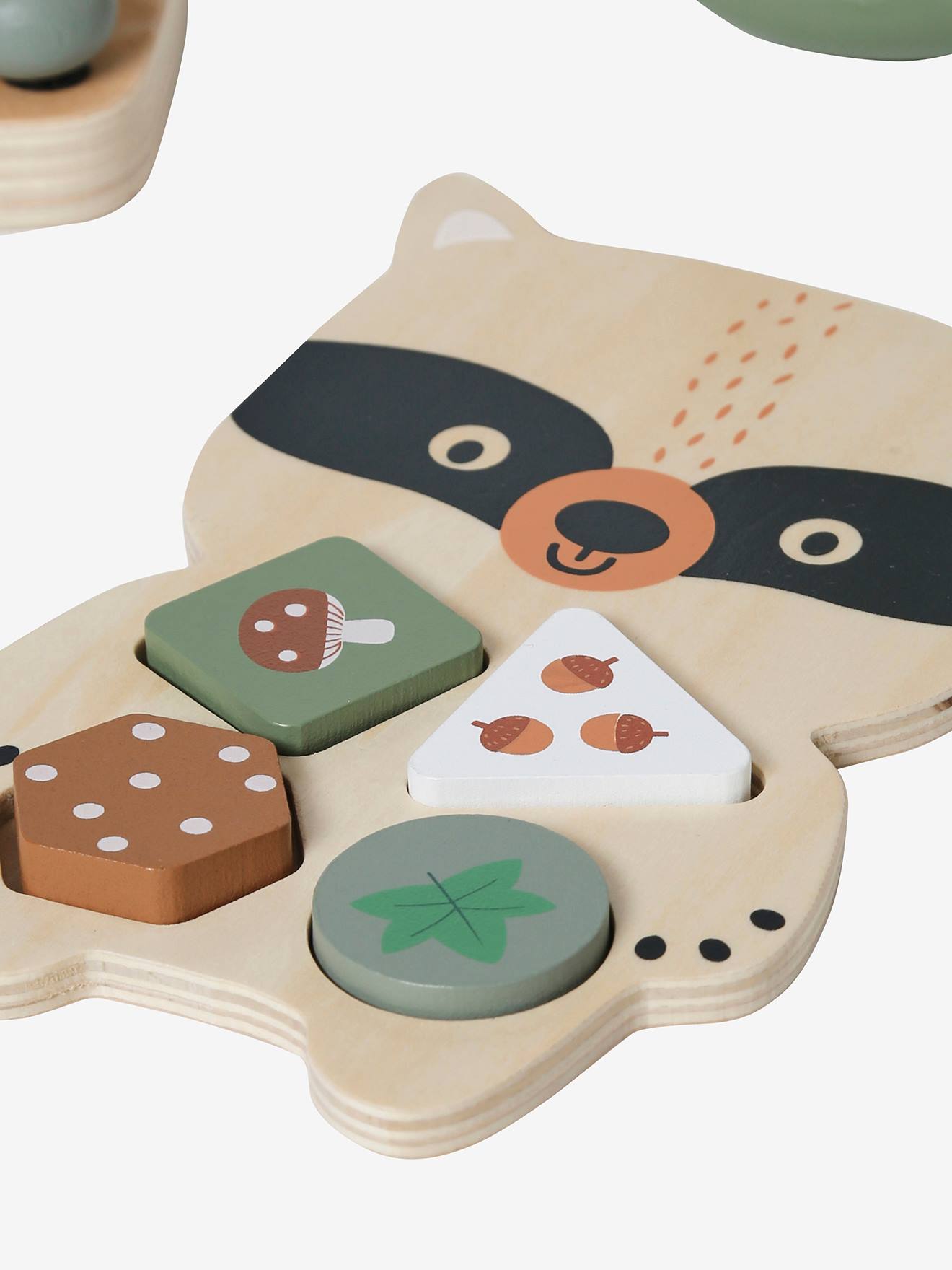 Conjunto de 3 jogos de estimulação Green Forest, feito de madeira com certificação FSC®, multicolorido.