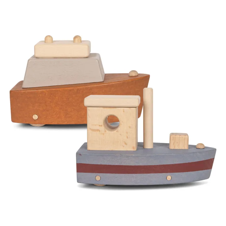 Konges Sløjd Bateaux en bois FSC - Set de 2