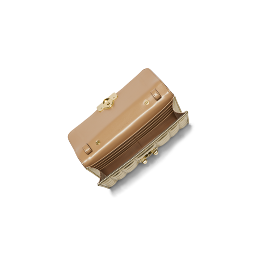 Michael Kors Tribeca Large Metallic Crossbody, Pale Gold