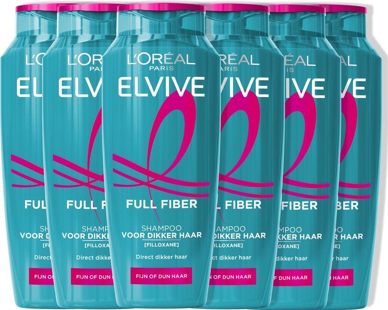 L'Oréal Paris - Elvive Full Fiber - Shampoo - Voor Fijn Haar - Versterkt Volume