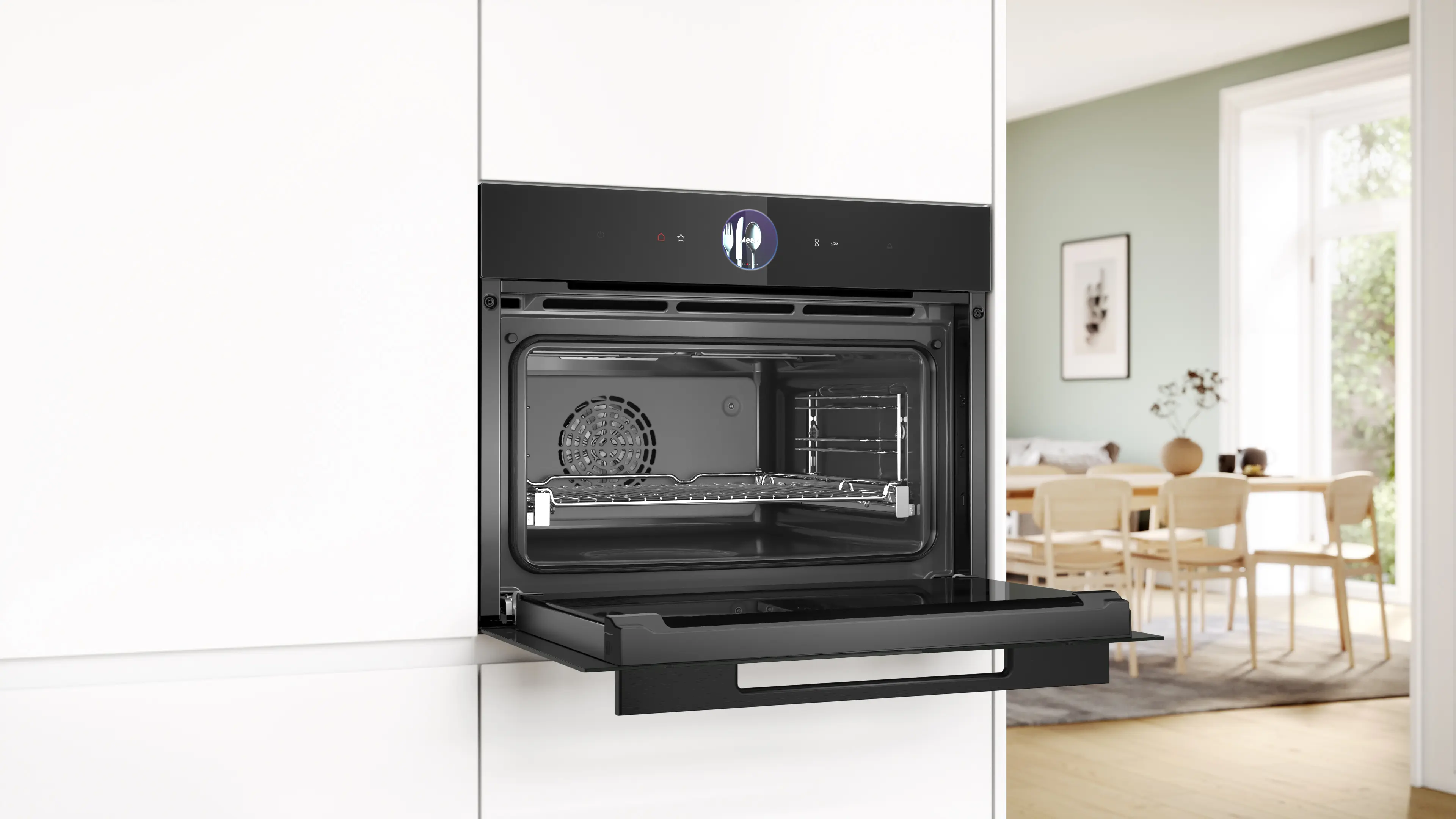 Serie 8 Compacte bakoven met volwaardige stoom 60 x 45 cm Zwart