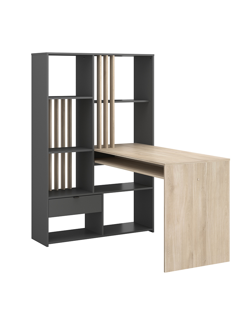 Shadow Secretary Dark Oak and Grey