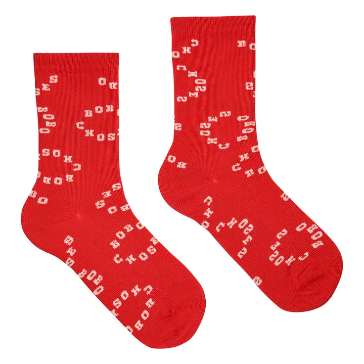 Bobo Choses Lot 2 Paires Chaussettes Rayures | Rouge