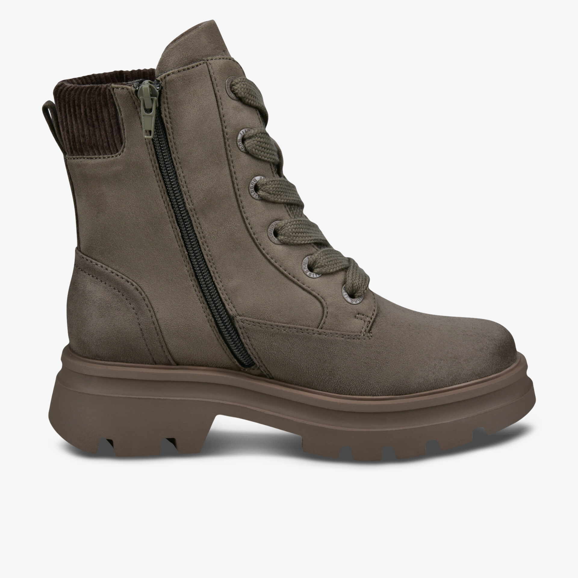 bugatti Damen Schnürstiefeletten grau