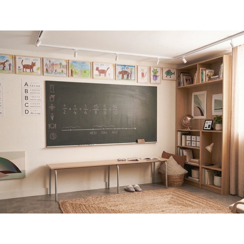 Banc bois mélaminé SYLLAB - H.46 cm - Taille 6 - CM2/ Collège /Lycée