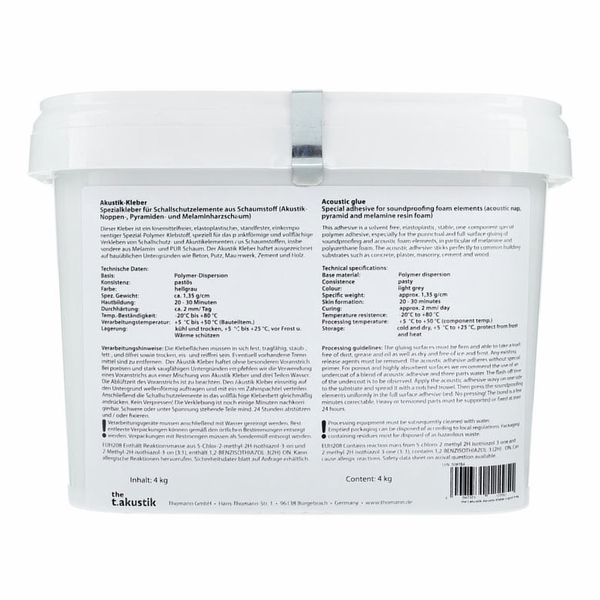 t.akustik Akustik-Kleber Liquid 4 kg