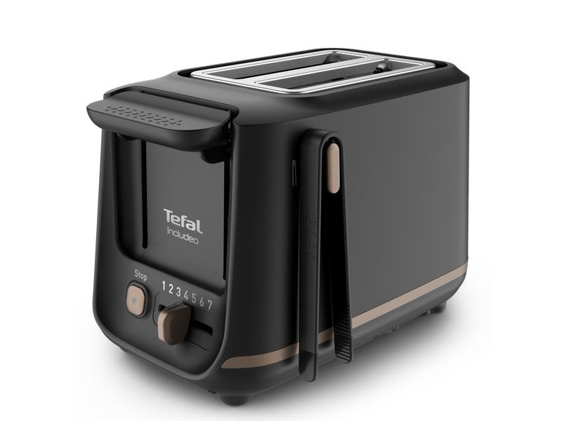 Tefal Toaster Includeo Schwarz Zwei-Schlitz-Toaster