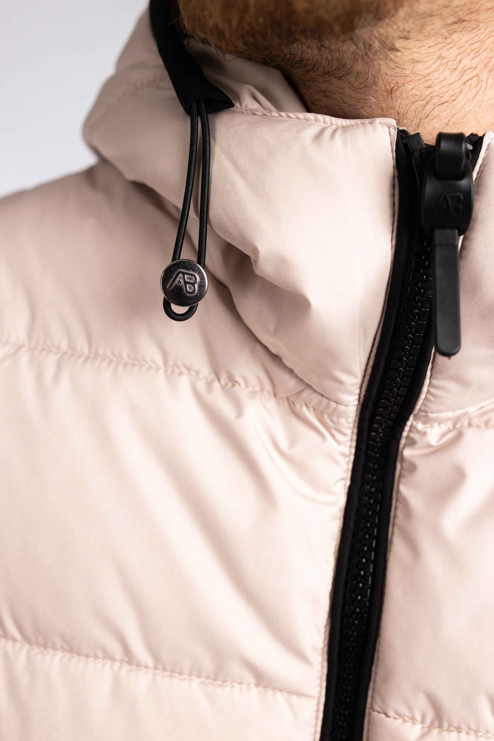 AB Lifestyle Matte Puffer Winterjas Heren Roze