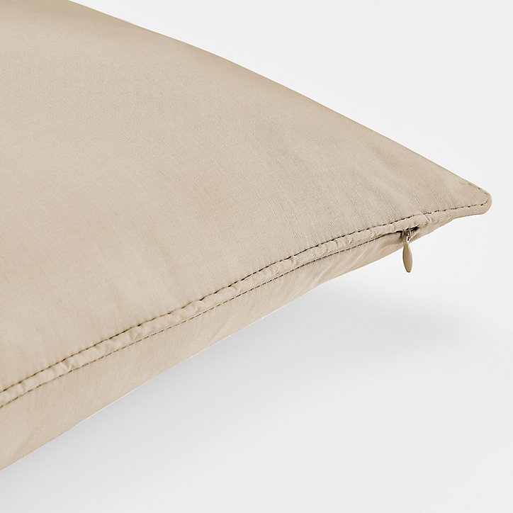 Coussin GoodHome Klama marron clair 30 x 50 cm