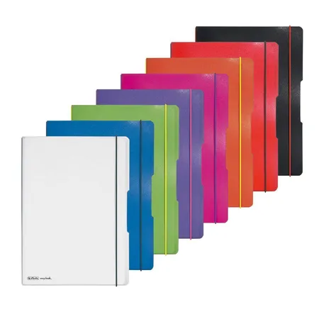Herlitz Notizheft PP A4 Flex violett kariert liniert